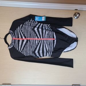 Speedo One Piece Long Sleeve Swimsuit Womens XL NWT
